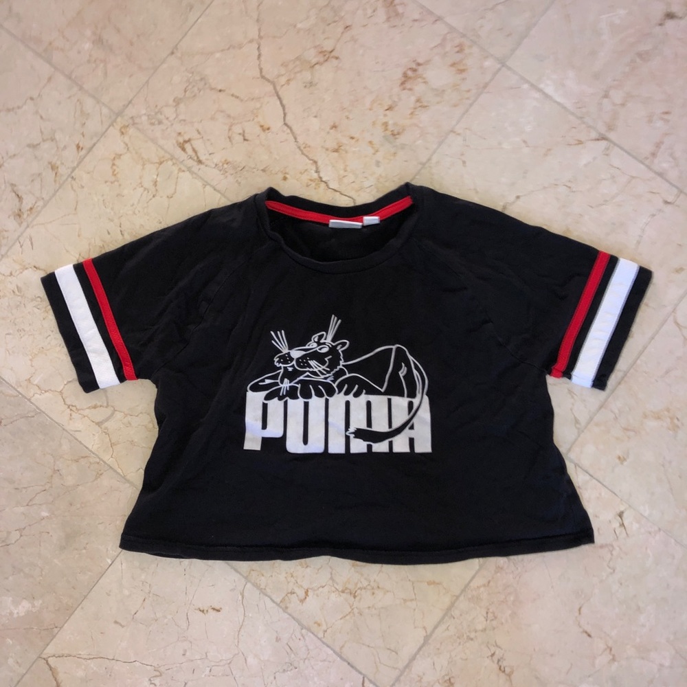 SOLD VINTAGE PUMA CROPPED SHIRT